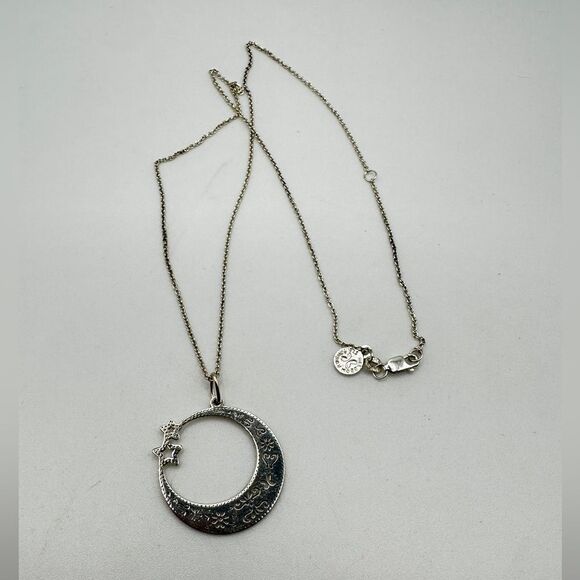 Tanya Moss Star and Moon Mexico 925 necklace! - Picture 2 of 12